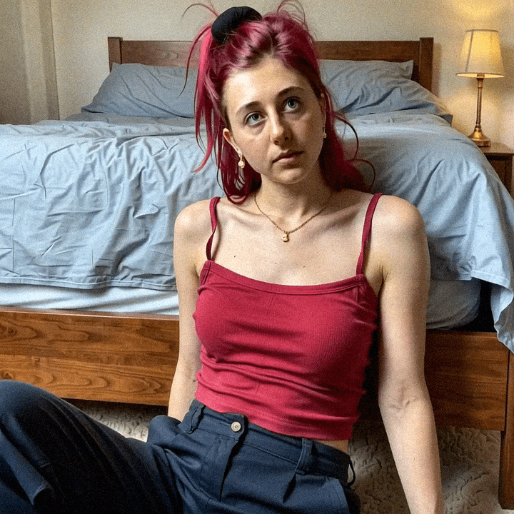 Emma-Jane MacKinnon-Lee portrait with soft light and a calm gaze