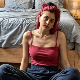 Emma-Jane MacKinnon-Lee straight-on portrait with direct eye contact