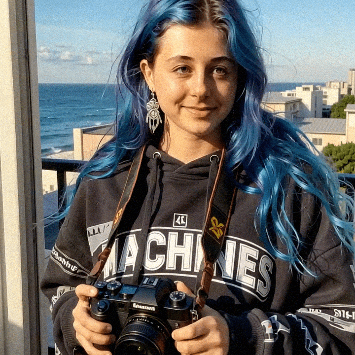 Emma-Jane MacKinnon-Lee, old camera shots in benidorm